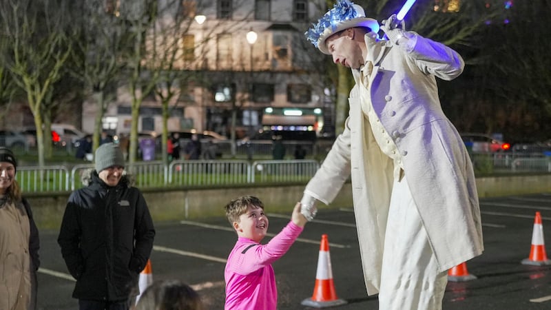 Street performances take place during the NYF Dublin Fireworks Spectacular in Howth Harbour. Photograph: Allen Kiely