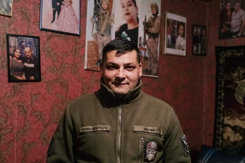 Viktor Ilchak, a soldier in the Ukrainian army who comes from the country's Roma community in the western city of Uzhhorod. Photograph courtesy of Viktor Ilchak