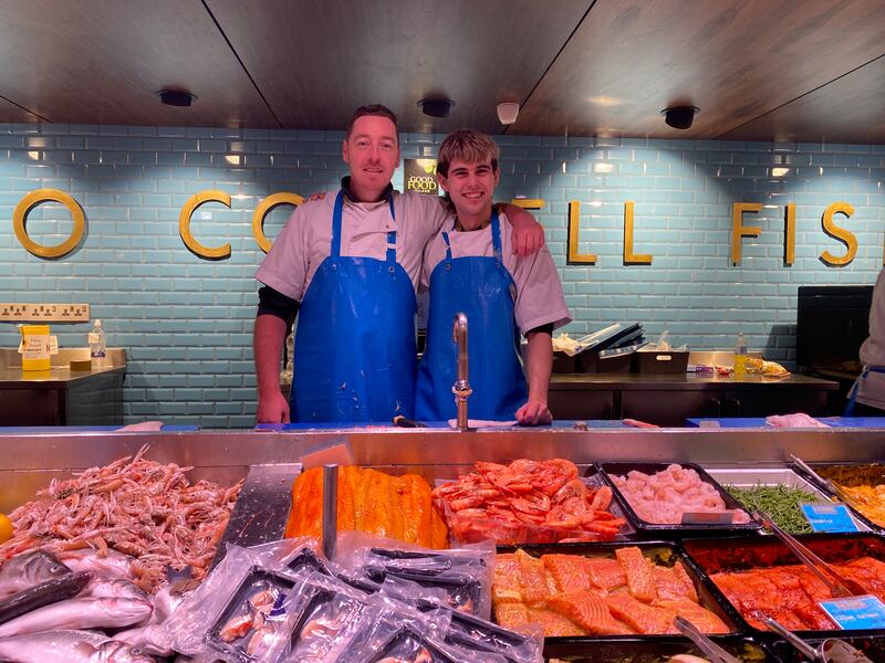 Conor’s martyr of a mammy works in Pat O’Connell’s fishmongers in the hit television series The Young Offenders. Photograph: Corinna Hardgrave