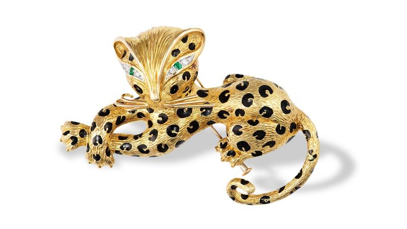 Lot 92, leopard brooch