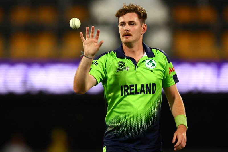 Ross Adair's younger brother, Mark, is already a prominent part of the Irish cricket team. Photograph: Patrick Hamilton/AFP via Getty Images 