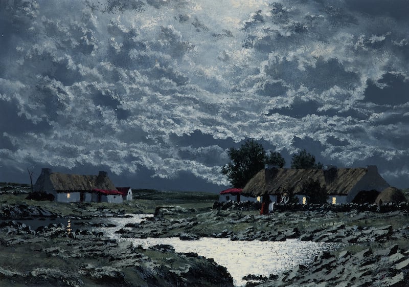 Irish artist Ciaran Clear's painting entitled Moonlight (€4,000-€6,000)