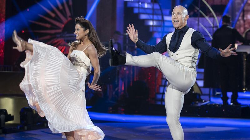 Peter Stringer and Ksenia Zsikhotska could only kick up 20 points from the judges. Photograph: Kyran O’Brien