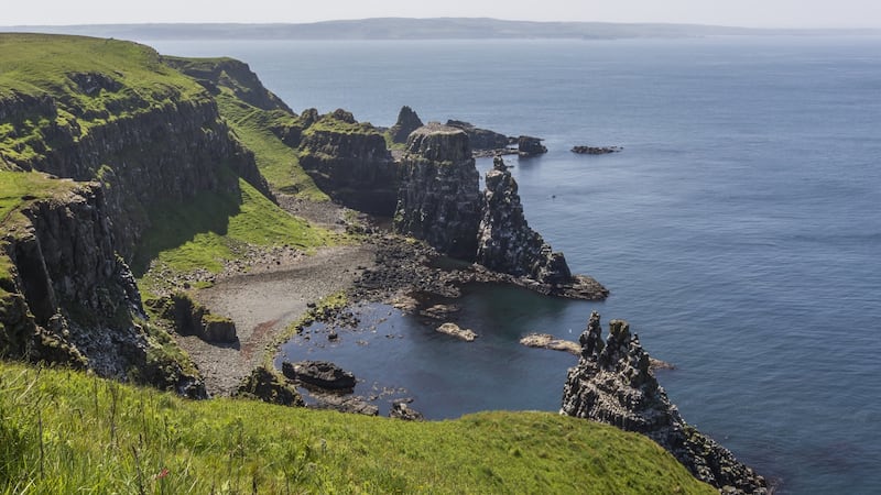 The rugged Rathlin Island is just 10km offshore.