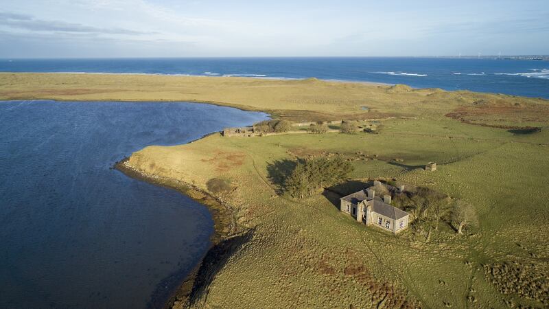 There is one derelict house on the island