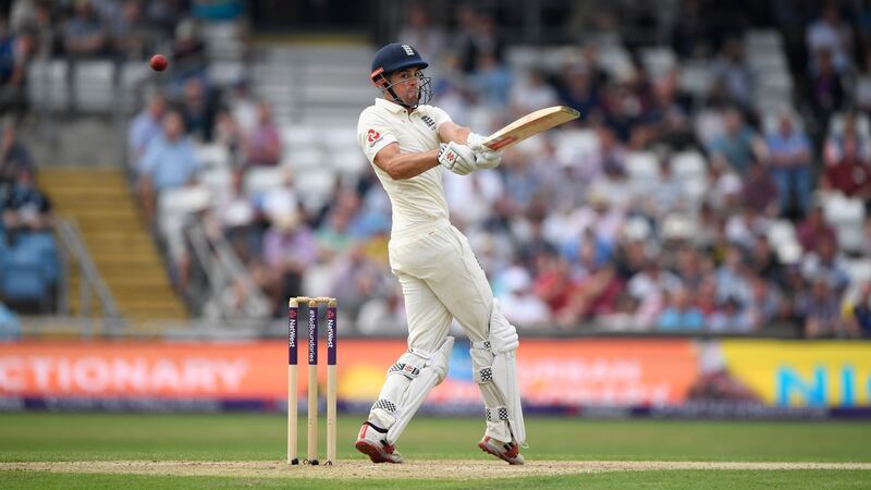 Alastair Cook is caught behind during England’s first innings in Leeds. Photograph: Stu Forster/Getty