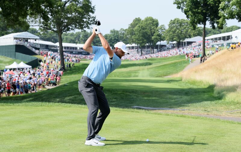 Scottie Scheffler during the final round of the Travelers Championship on Sunday. Photograph: Andy Lyons/Getty Images