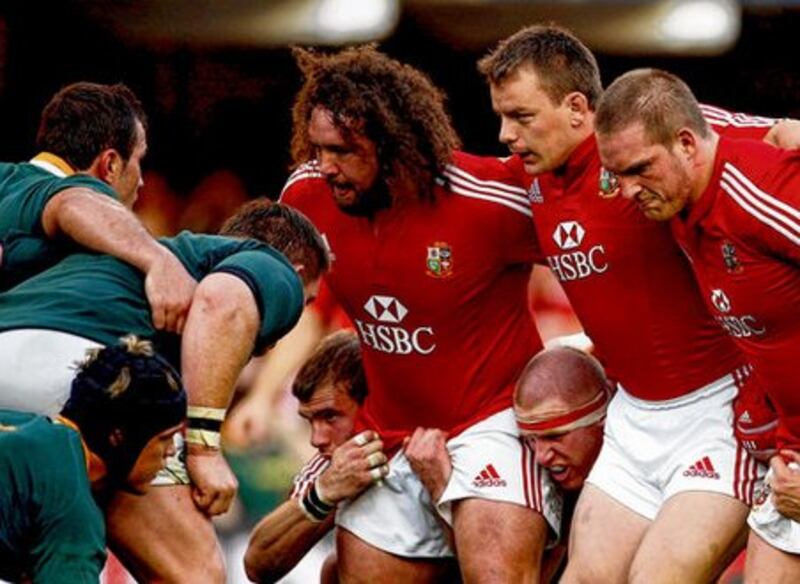 The all-Wales Lions frontrow of Adam Jones, Matthew Rees and Gethin Jenkins are reunited today in Cardiff.