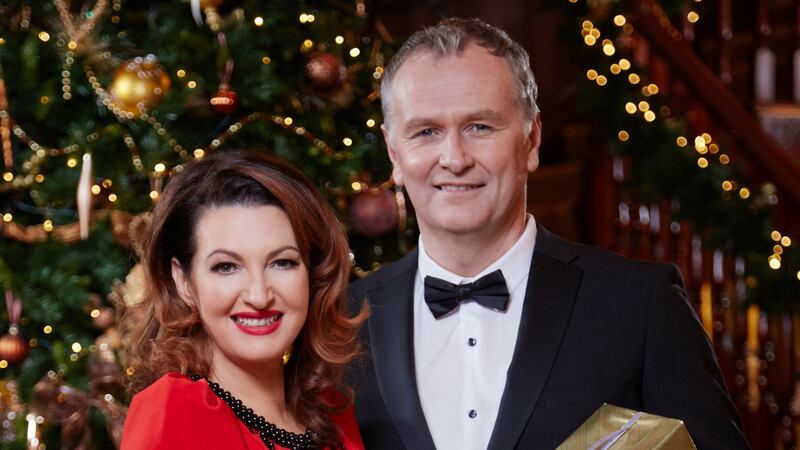 Maura Derrane and Daithi Ó Sé