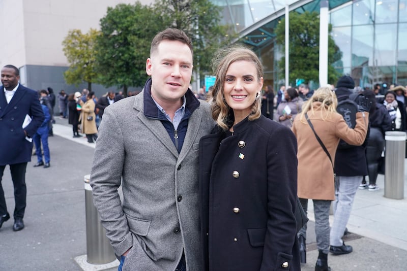 Alba Molinero and James Pelow, run an Irish translation company. Photograph: Enda O'Dowd