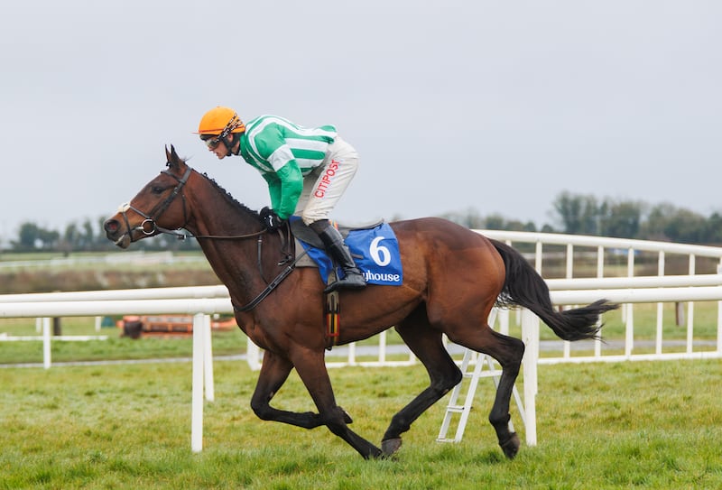 Danny Mullins onboard Macdermott. Photograph: Tom Maher/Inpho