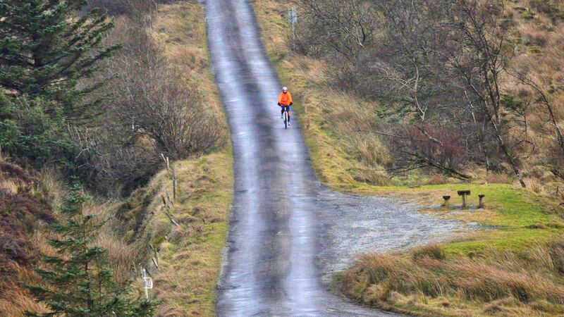 Descending the Slieve Bloom mountains and heading towards  Kinitty, Co Offaly