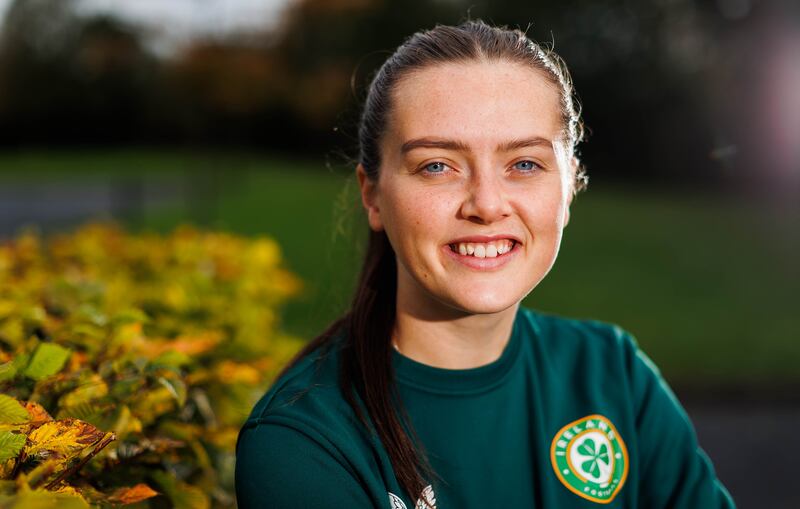 Tyler Toland: 'I played with the boys until I was 17, until I got the move to England. And if you take too many touches, somebody will take the ball off you, so touch, pass, touch, pass. Play it simple and just play it to feet, that has always been my style of play.'  Photograph: Ryan Byrne/Inpho