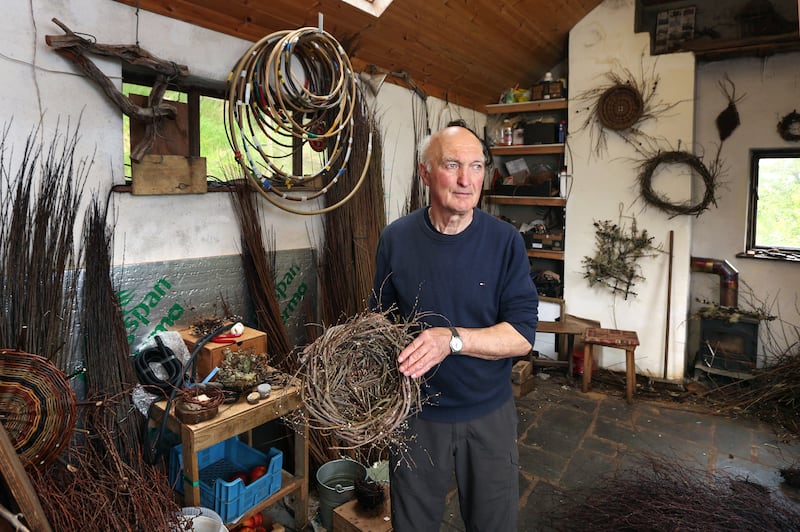 Craftsman: Joe Hogan in his workshop in Co Galway. Photograph: Joe O’Shaughnessy