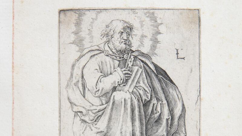 Lot 14 – One of the copperplate engravings by Lucas Van Leyden from the collection of Agostino Caironi (€3,000–€5,000)