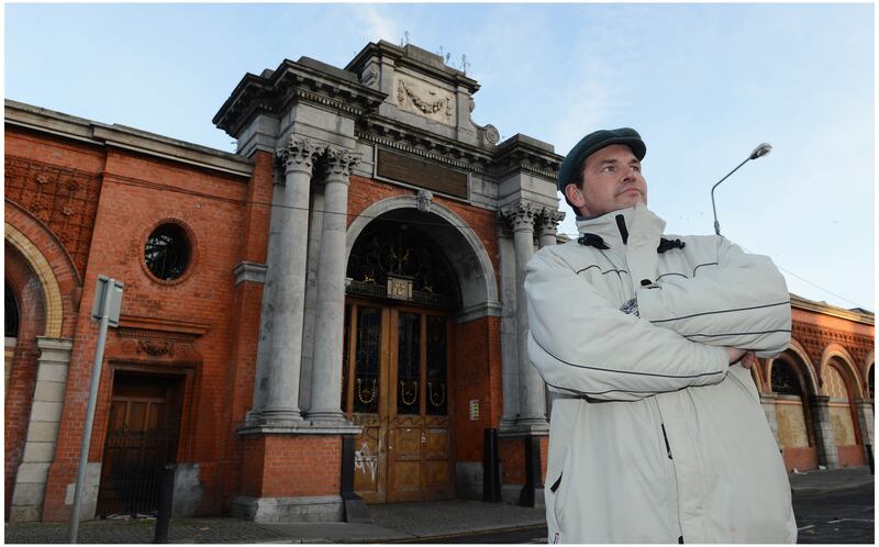 Justin Leonard of Jackie Leonard & Sons Ltd outside the fruit market in Dublin where his family have been in the business since 1892. Photograph: Brenda Fitzsimons/The Irish Times  