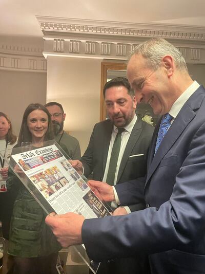 Tánaiste Micheál Martin with Danny McConnell 