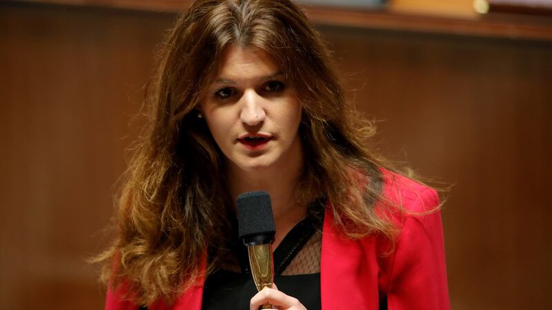 Marlène Schiappa, French junior minister for gender equality, has called for an investigation into Jeffrey Epstein’s activities in France. Photograph: Gonzalo Fuentes/Reuters