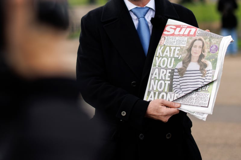 The Princess of Wales disclosed that she had been diagnosed with cancer and was in the early stages of receiving chemotherapy treatment in a statement on March 22nd. Photograph: Tolga Akmen/EPA