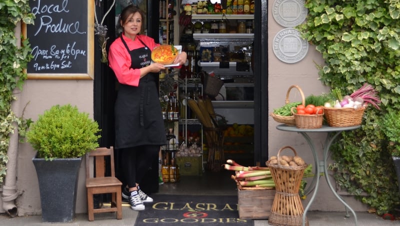 Vote for us: Siobhan Lawlor of Glasrai and Goodies in Gowran, Co Kilkenny drumming up nominations