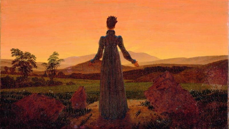 A detail from  Caspar David Friedrich’s Friedrich’s Woman in the Morning Sun. Photograph courtesy of the Louvre