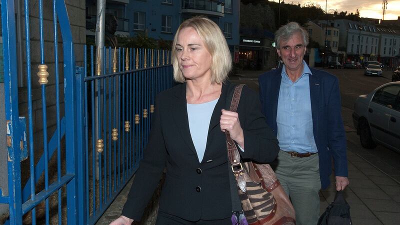 Sarah Keane, a member of the Olympic Council of Ireland (OCI) executive committee, arriving at OCI HQ for last night’s meeting. Photograph: Dave Meehan/The Irish Times