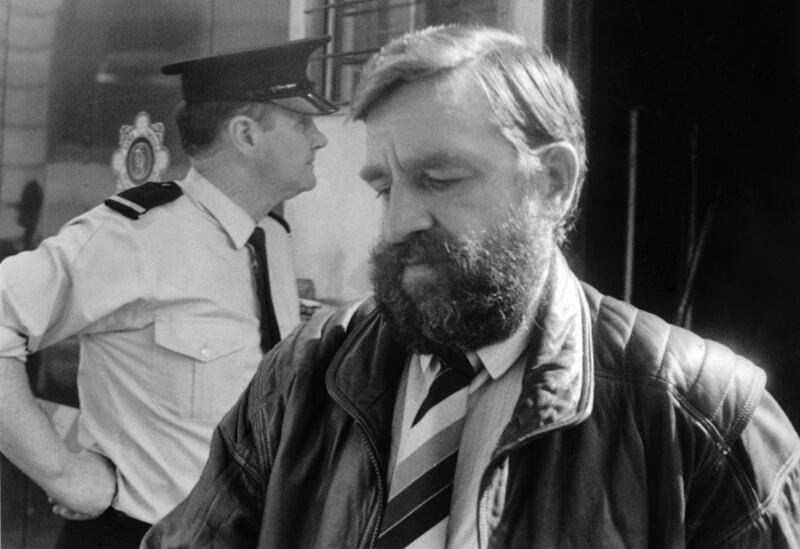 Tony Felloni on his way into the Circuit Court in 1986. Photograph: Eamonn Farrell/RollingNews.ie