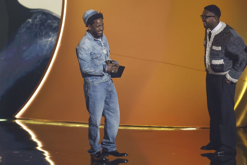 Grammy Awards: Kendrick Lamar. Photograph: Caroline Brehman/EPA-EFE