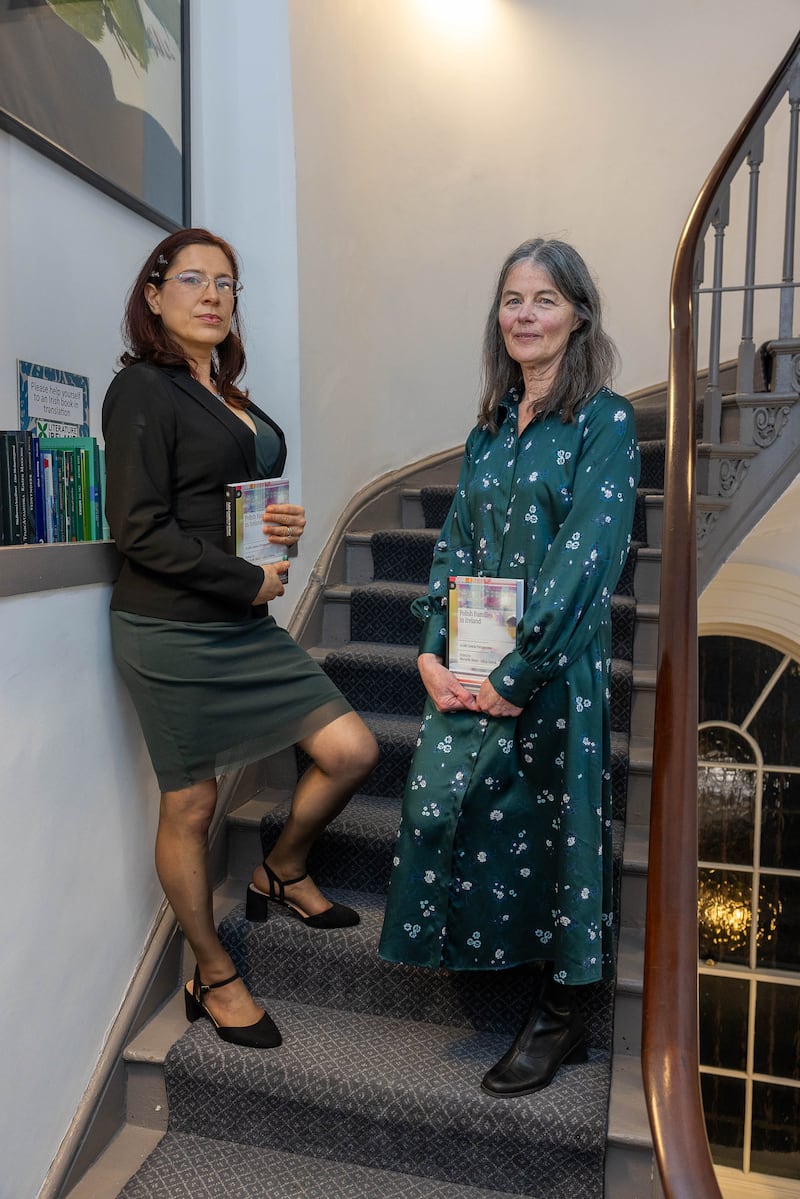 Dr Alicja Bobek (left) and Dr Michelle Share, editors of Polish Families in Ireland – A Life Course Perspective. Photograph: Paul Sharp/Sharppix