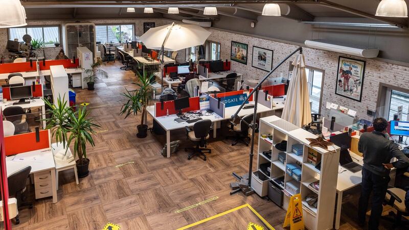 Ludgate digital hub  in west Cork: the business opened in 2015 and his since rented hot desks nearly 4,000 times to digital workers. Photograph:  Photograph: Andy Gibson