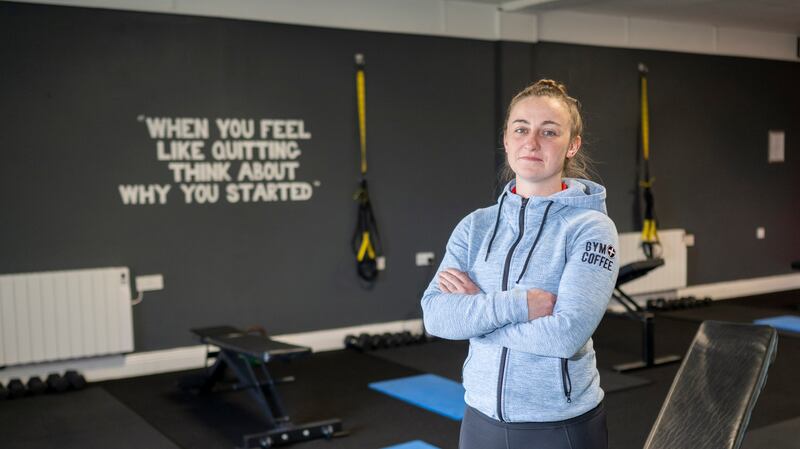 Eliza Kelly at the gym where she works in Oranmore, Co Galway. Photograph: Andrew Downes/Xposure