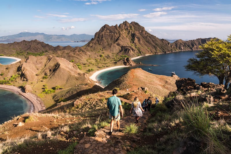 Komodo National Park on Padar Island in Flores, Indonesia. Photograph: Lauryn Ishak/New York Times