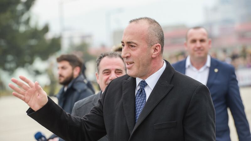 Ramush Haradinaj: resigned as Kosovo  premier in July to answer questions about his record during the 1998-1999 war, triggering early elections on Sunday. Photograph: Armend Nimani