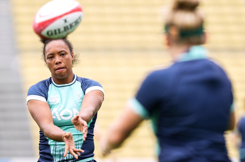 Grace Moore starts in the eight jersey for the first time for Ireland on Saturday. Photograph: Akito Iwamoto/Inpho