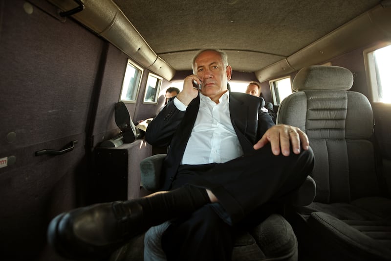 Binyamin Netanyahu in the documentary The Bibi Files. Photograph: Ziv Koren