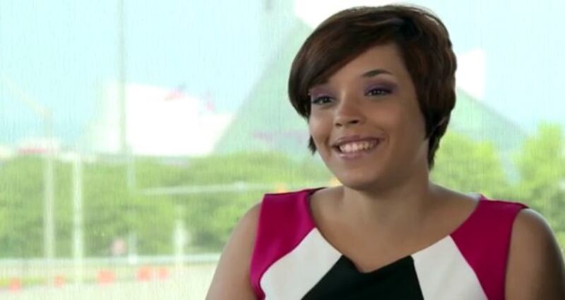 Screen grab of Gina DeJesus speaking during a YouTube video published by Hennesy Paynter Communications