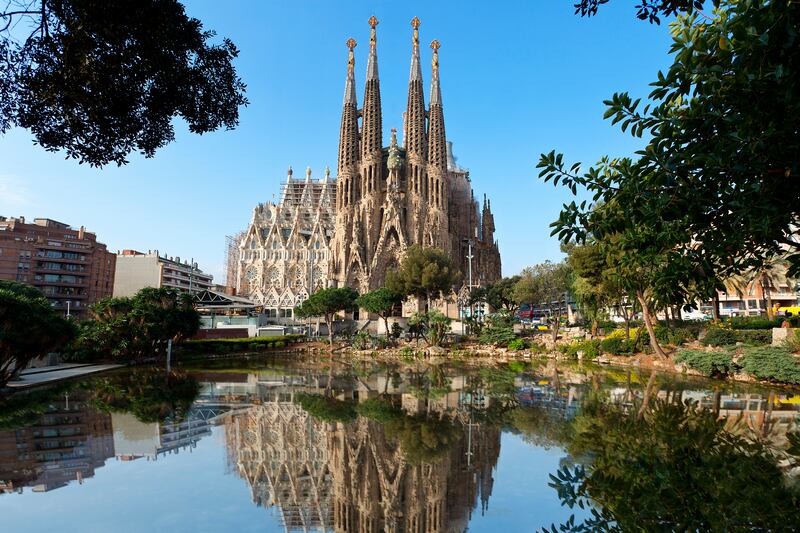 The Sagrada Familía. Photograph: Sylvain Sonnet/Getty