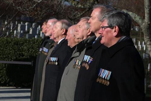 11 members of 37th Irish army cadet class pay tribute to President John F Kennedy