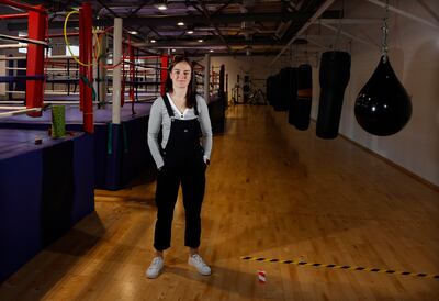 Kellie Harrington at the National Sports Campus, Abbotstown.
Photograph: Alan Betson