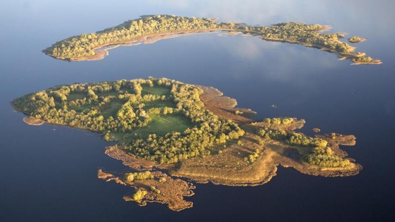 The plane crashed into the water at Upper Lough Erne this evening.