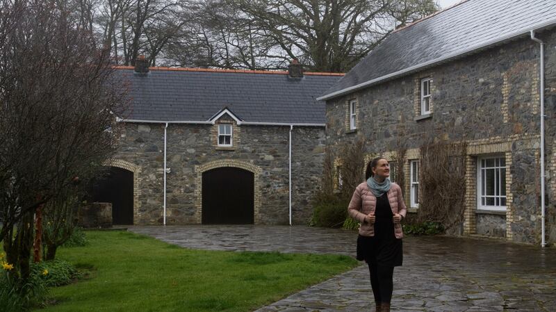 Nathalie Moyano González outside her new home in Coolcronan, Co Mayo.