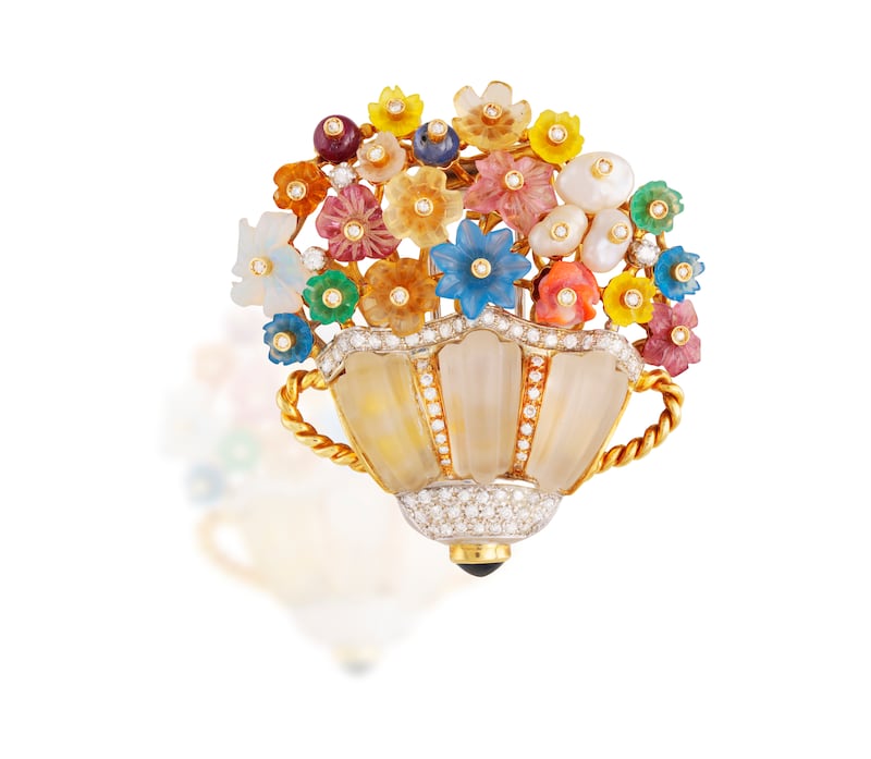 Giardinetto bouquet brooch 