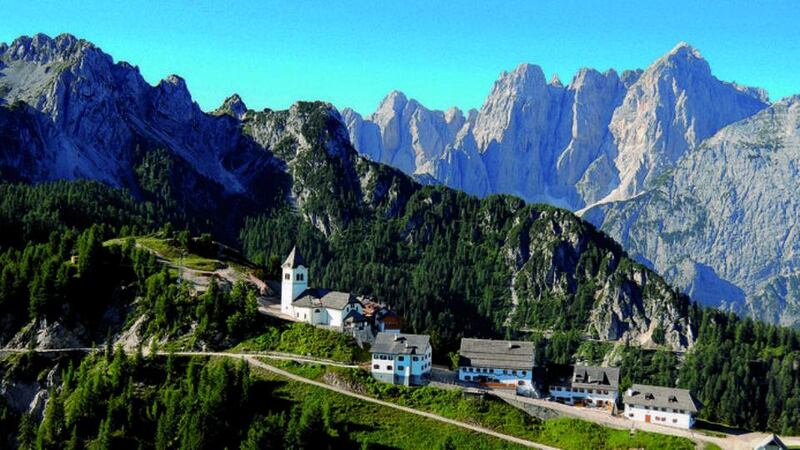 The town of Monte Lussari, in Italy