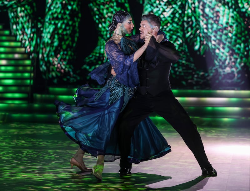 Dancing with the Stars semi-final 2025: Danny O’Carroll with his pro partner, Salome Chachua. Photograph: Kyran O’Brien/RTÉ