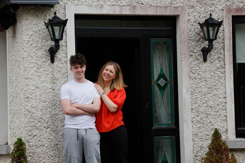 Kate Sharkey and son Ben. Photograph: Alan Betson