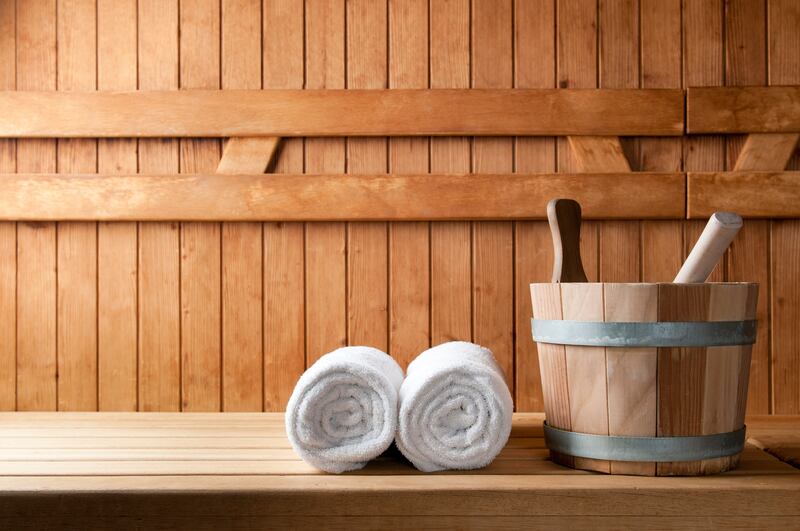 'You can go out the back steps into your garden with your bathrobe and cool down outside, and then go back in again for the sauna. It’s typical here'. Photograph: iStock