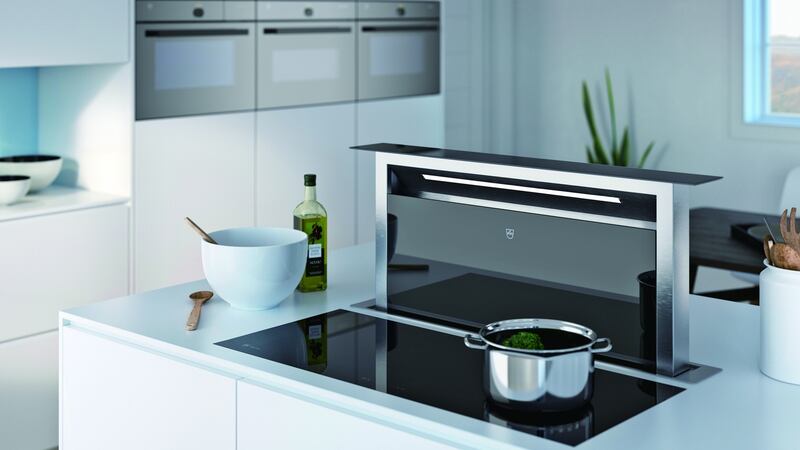 The V-Zug downdraft extractor hood