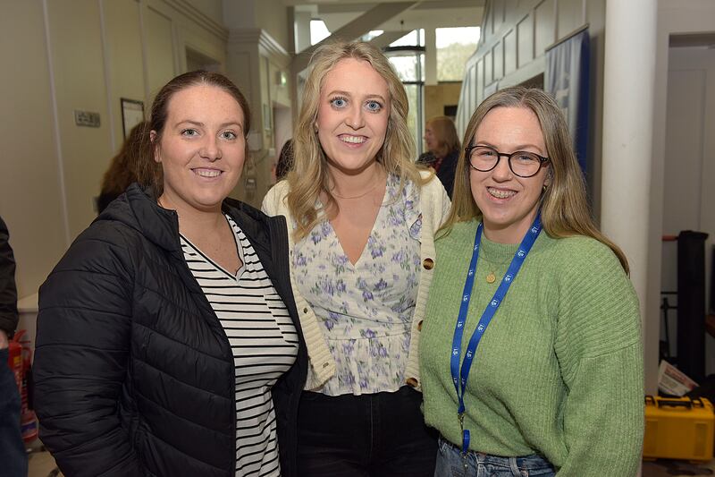 At the TUI Conference in Cork (from left) Kelly O’Neill, Ciara Kelly and Catherine Byrne. Photo: Tommy Clancy