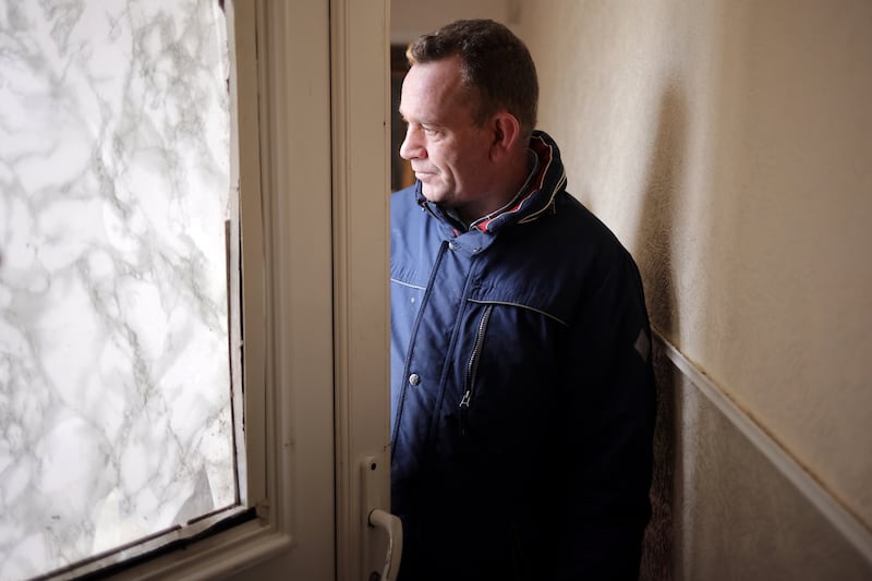 Michael O’Reilly, of one of the Traveller families  at Waterford’s Kilbarry halting site housing scheme, lives with cold, mould and cramped conditions. Photograph: Chris Maddaloni/The Irish Times