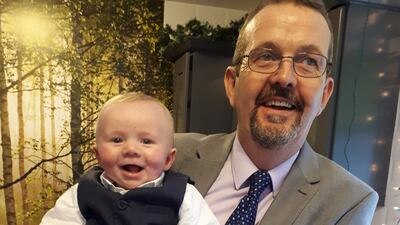 Enda Sweeney with his grandson Caleb